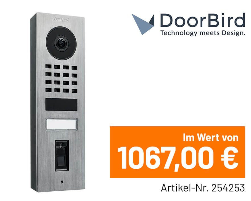 Leser testen und gewinnen: Doorbird IP-Video-Türsprechanlage D1101FV