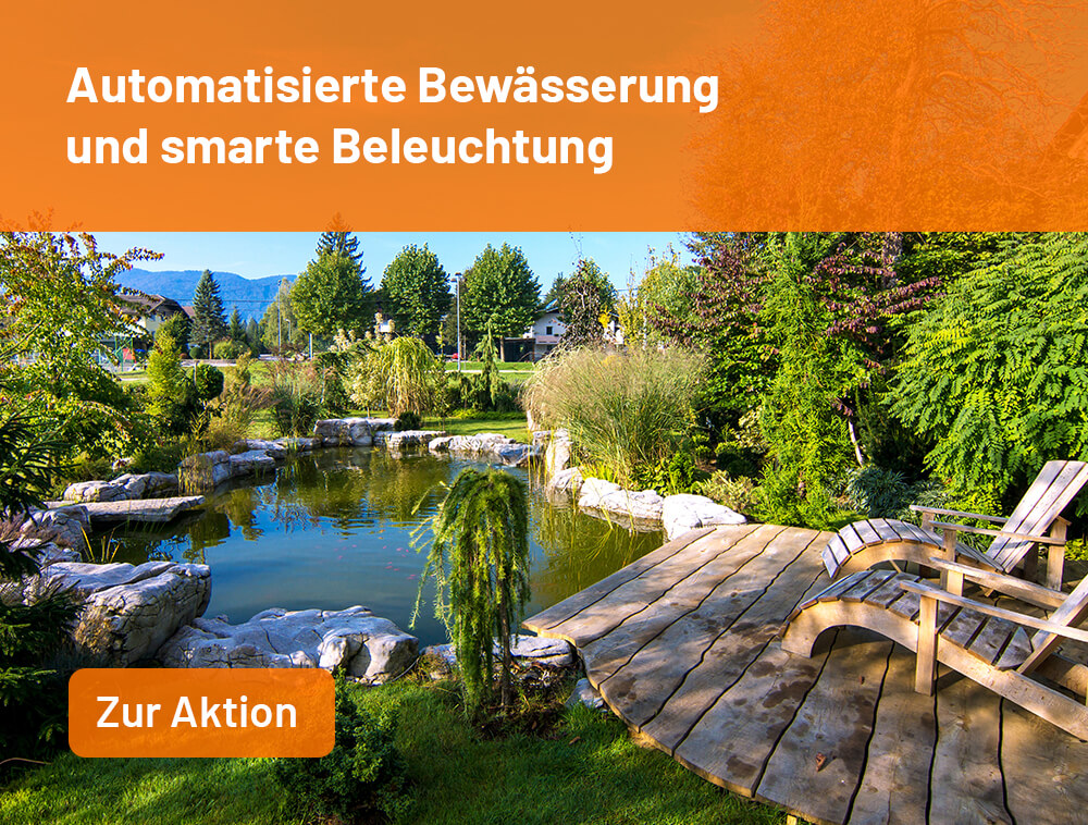 Automatisierte Bewässerung und smarte Beleuchtung