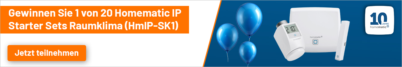 Zum 10 Jahre Homematic IP Gewinnspiel