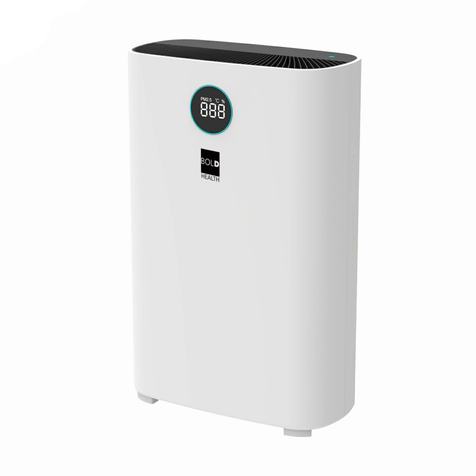 Die BOLD HEALTH Smart-Home-Luftreiniger SANDER, 23 W, 20-31 m², Lautstärke 20-58 dB (A), CADR: 260 m³/h, WLAN
