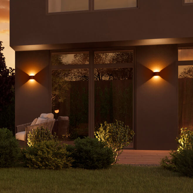 Outdoor-Beleuchtung für Ihre Hauswand