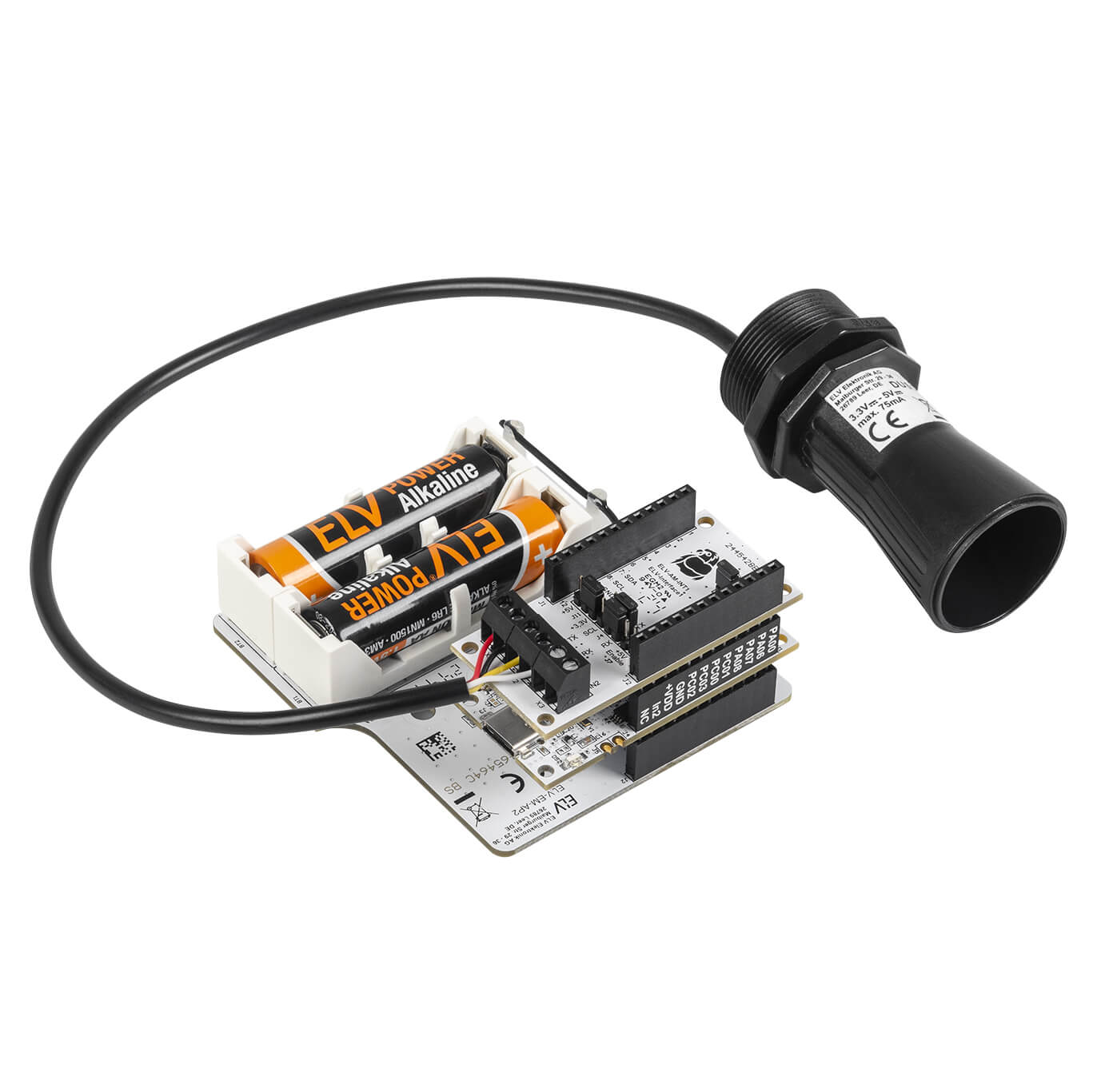 Ultraschall-Distanzmessung mit DUS1, ELV-AM-INT1, ELV-SH-BM-S und CCU3