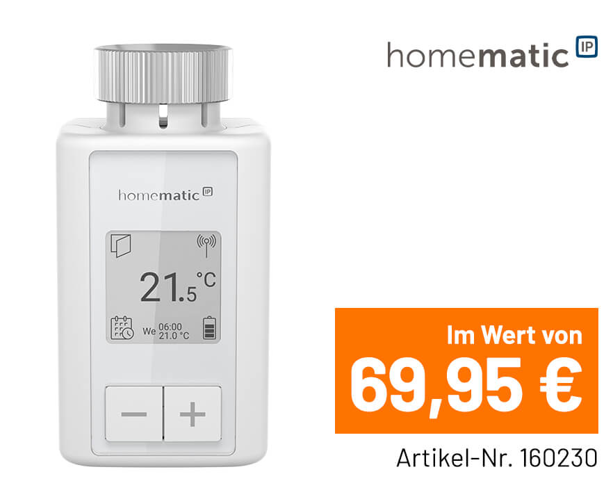 Homematic IP Heizkörperthermostat Flex HmIP-eTRV-F