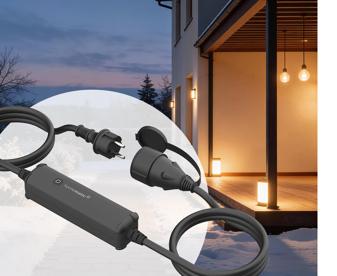 Homematic IP Smart Home Schalt-Mess-Kabel – außen, HmIP-PSMCO